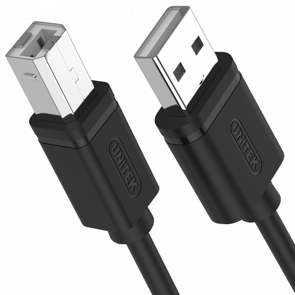 Unitek Καλώδιο USB 2.0 USB-A σε USB-B Αρσενικό 3m – Μαύρο (Y-C420GBK)