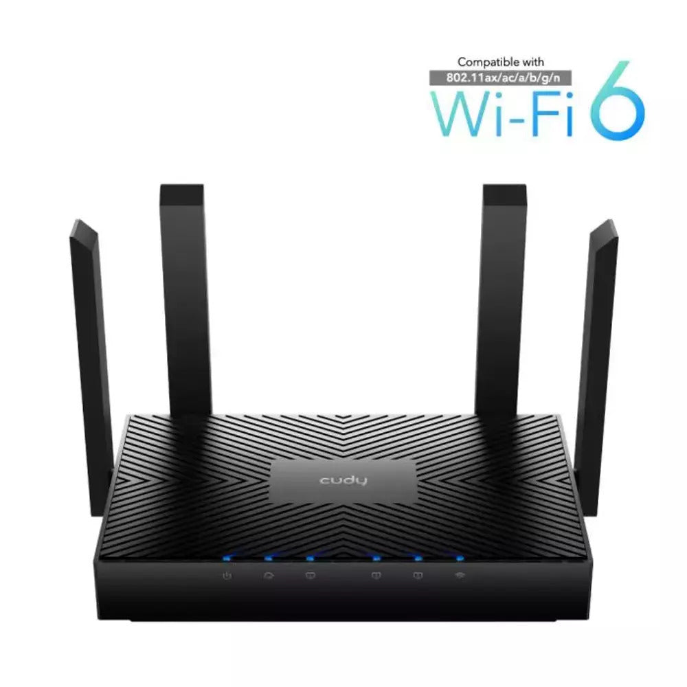 Cudy WR3000 Ασύρματο Router Wi‑Fi 6 με 4 Θύρες Gigabit Ethernet