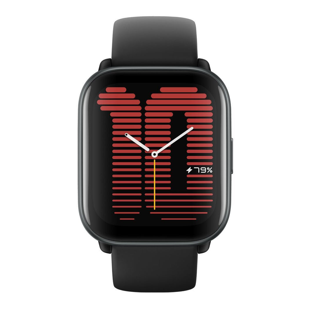 Amazfit Active Aluminium 42mm Αδιάβροχο Smartwatch με Παλμογράφο (Midnight Black)