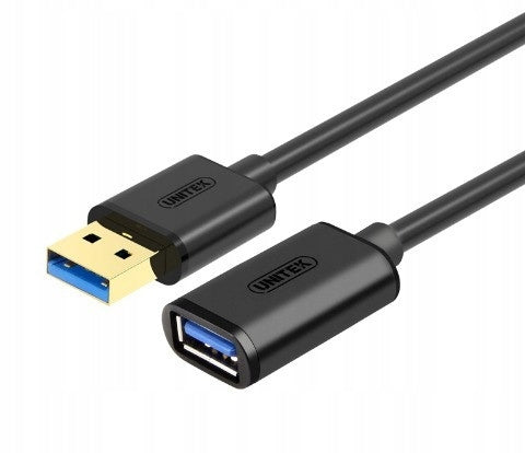 Unitek USB 3.1 Cable USB-A male - USB-A female Μαύρο 2m (Y-C459GBK)
