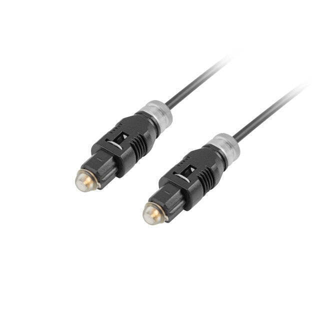 Lanberg Optical Audio Cable TOS male - TOS male Μαύρο 1m (CA-TOSL-10CC-0010-BK)