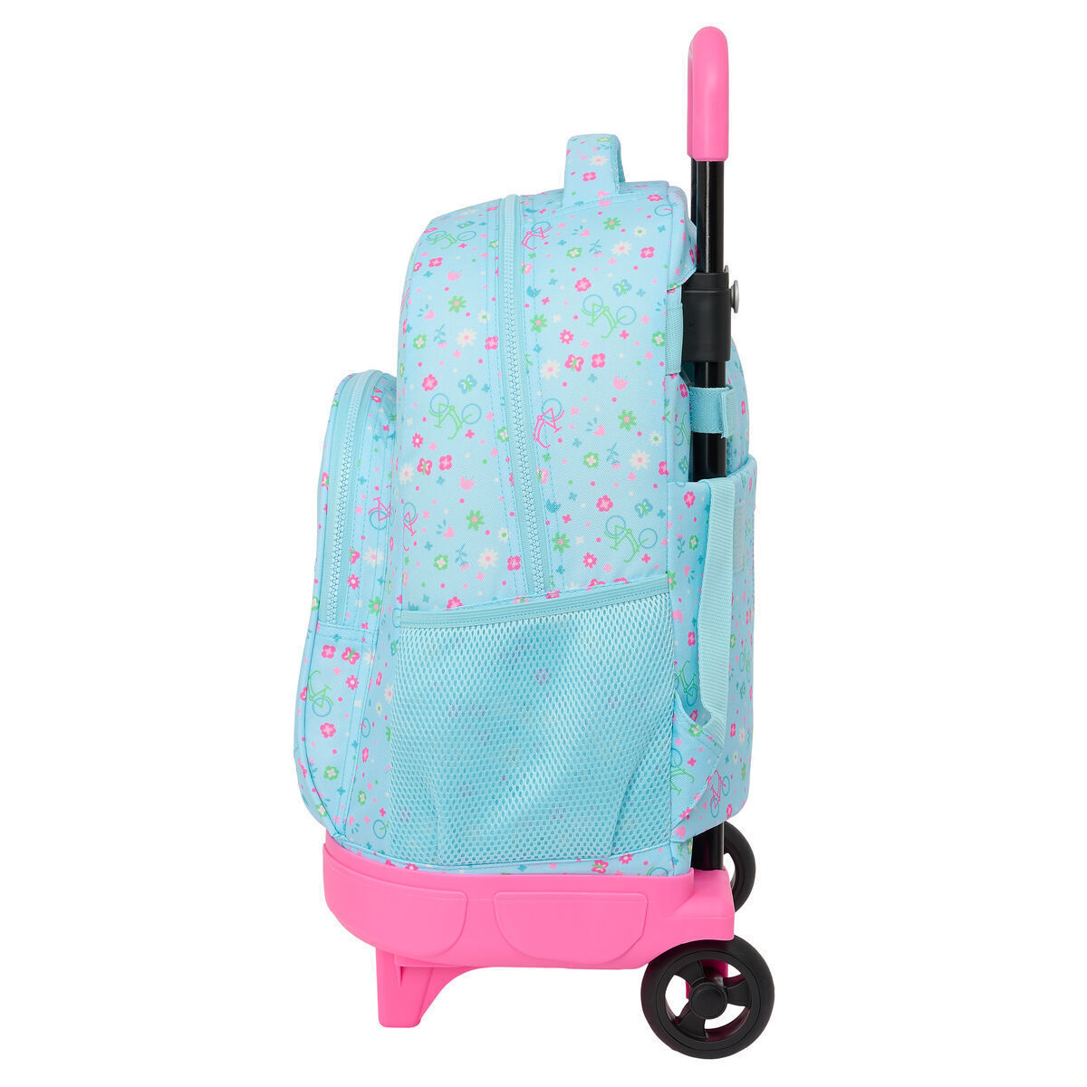 Safta Bicicleta Rolling Backpack – Τρόλεϊ Σχολικής Τσάντας 33×45×22 cm (Μπλε, Σχέδιο Ποδήλατο)
