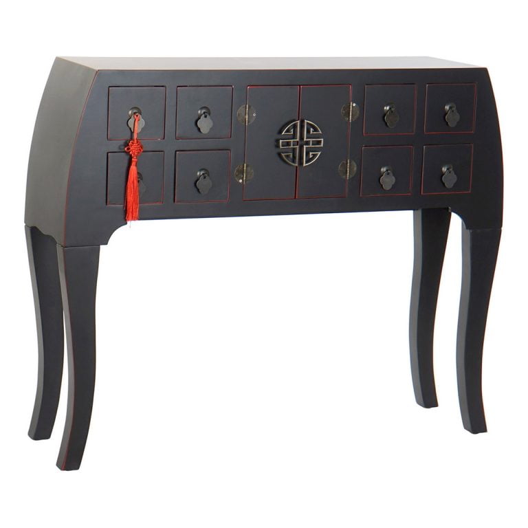 DKD Home Decor Console Table – Έλατο & MDF, 98×26×80 cm