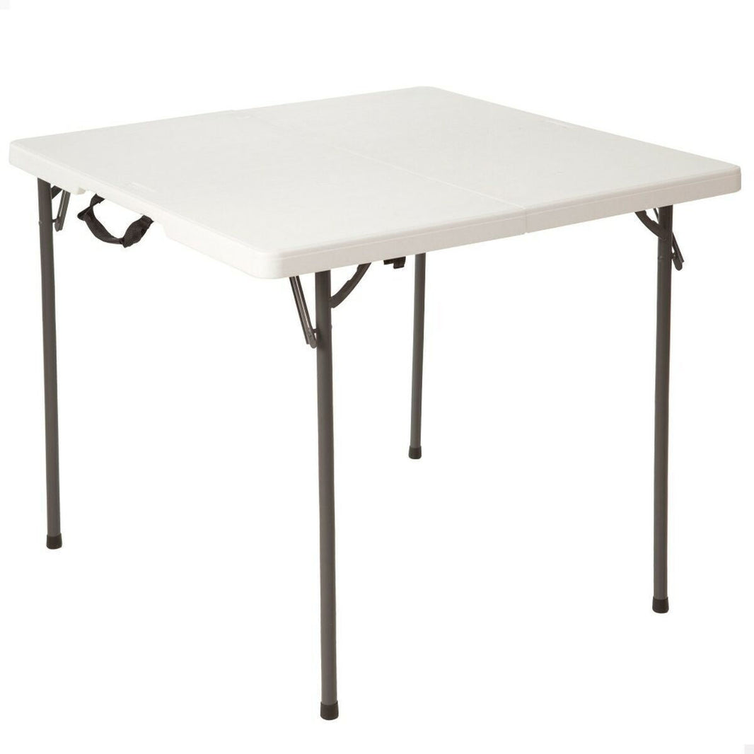 Lifetime Fold‑in‑Half Square Folding Table 86×86×74 cm – Λευκό