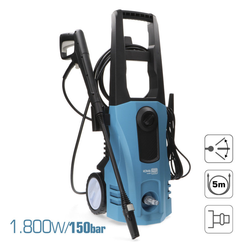 Μηχάνημα Καθαρισμού Υψηλής Πίεσης Koma Tools 1800 W-150bar