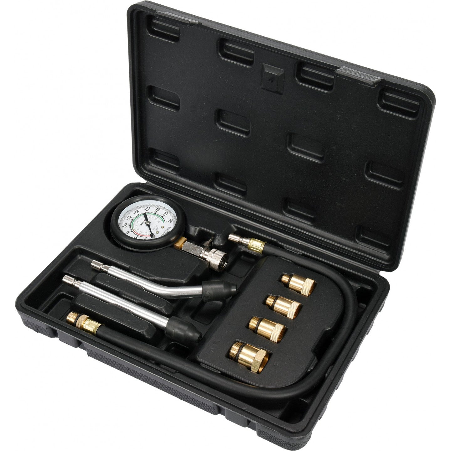 COMPRESSION PRESSURE GAUGE FOR GASOLINE ENGINES 8 PCS. YATO YT-73022