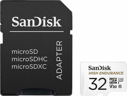 Sandisk High Endurance microSDHC 32GB U3 V30 UHS-I 100MB/s με αντάπτορα