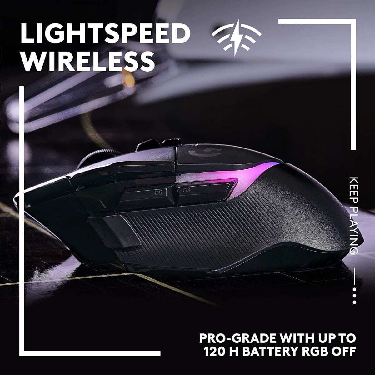 Logitech G502 X Plus Ασύρματο RGB Gaming Ποντίκι 25600 DPI Μαύρο