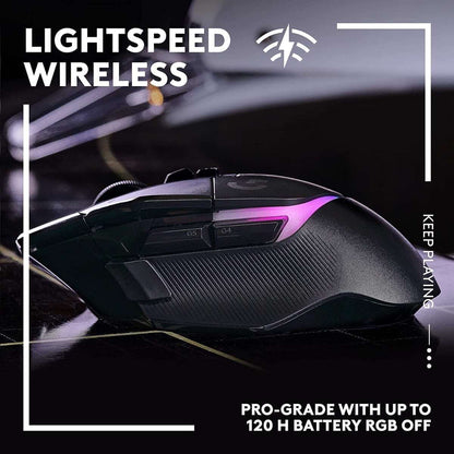 Logitech G502 X Plus Ασύρματο RGB Gaming Ποντίκι 25600 DPI Μαύρο
