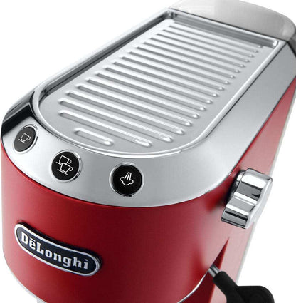 De'Longhi Dedica Pump Μηχανή Espresso 1300W Πίεσης 15bar Κόκκινη EC685.R 0132106139