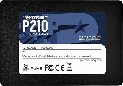 Patriot P210 SSD 512GB τύπου 2.5'' με σύνδεση SATA III P210S512G25 Bulk