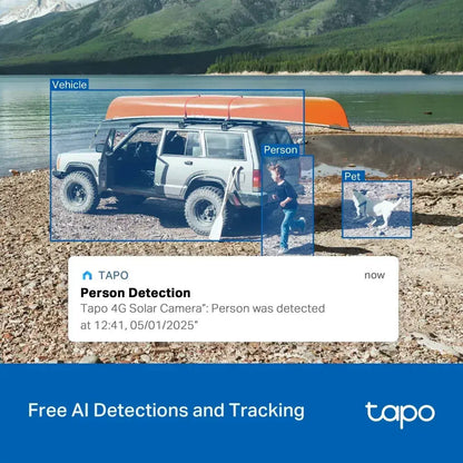 TP-LINK Tapo C615G KIT v1 IP Κάμερα Παρακολούθησης 4G Full HD+ 3MP Αδιάβροχη Μπαταρίας με Αμφίδρομη Επικοινωνία και Φακό 4mm