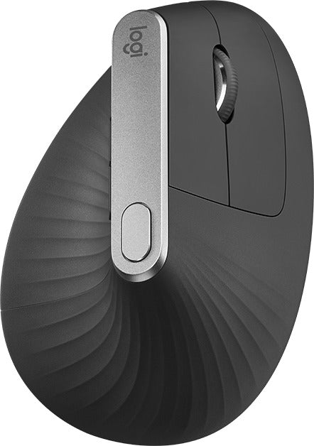 Logitech MX Vertical Ασύρματο & Ενσύρματο Εργονομικό Bluetooth Ποντίκι Μαύρο-Δεξιού χεριού