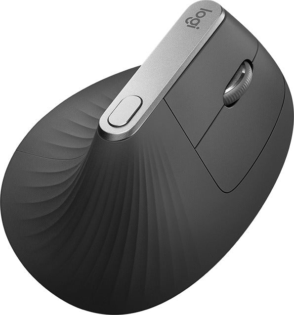Logitech MX Vertical Ασύρματο & Ενσύρματο Εργονομικό Bluetooth Ποντίκι Μαύρο-Δεξιού χεριού