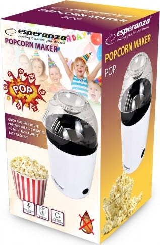 Esperanza EKP006 popcorn popper Black, White 0.27 L 2 min 1200 W