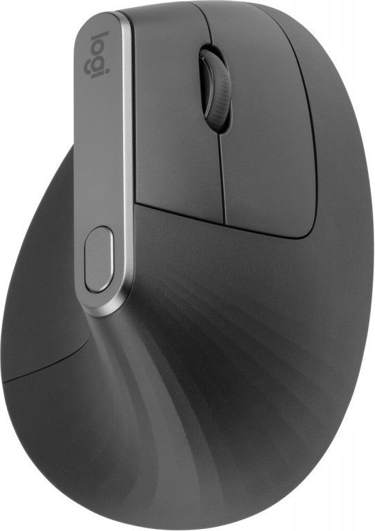 Logitech MX Vertical Ασύρματο & Ενσύρματο Εργονομικό Bluetooth Ποντίκι Μαύρο-Δεξιού χεριού