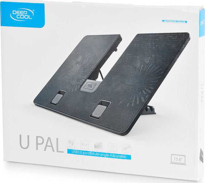 DeepCool U PAL laptop cooling pad 39.6 cm (15.6") 1000 RPM Black