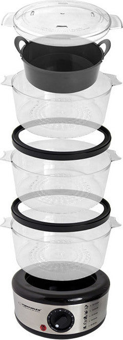 Esperanza EKG009 Steam cooker 3 stainless steel basket (s) 400 W 7.5L