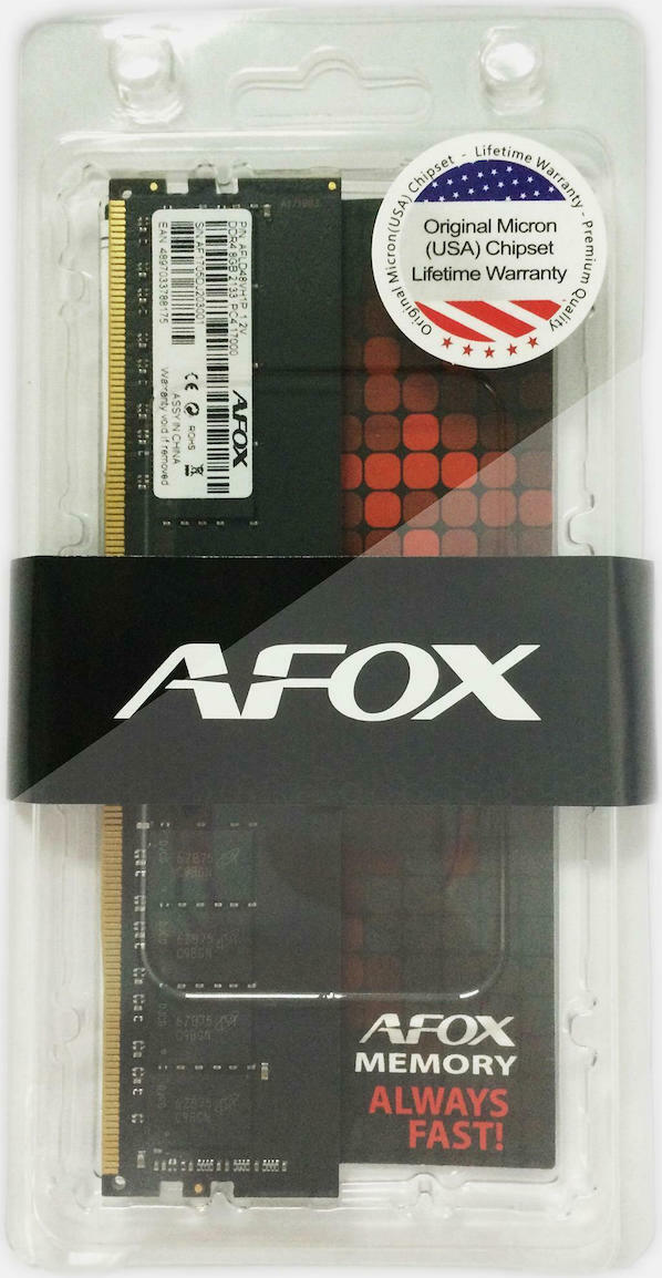 AFOX DDR4 16G 2666MHZ MICRON CHIP memory module