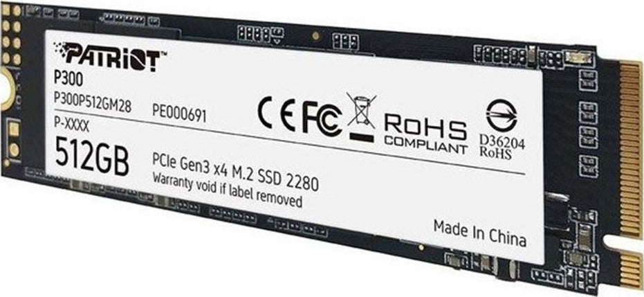 Patriot P300 SSD 256GB τύπου M.2 με σύνδεση PCI Express 3.0 P300P256GM28
