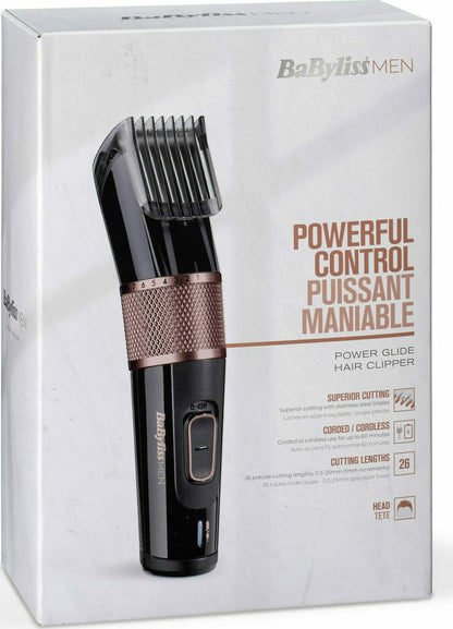 Babyliss E974E Power Glide – Επαναφορτιζόμενη Κουρευτική Μηχανή Μαύρη