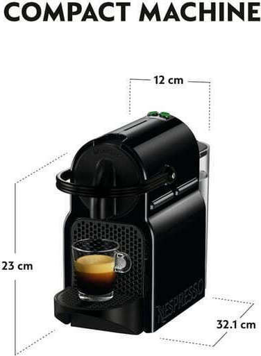 De'Longhi Inissia Καφετιέρα για Κάψουλες Nespresso Πίεσης 19bar Black