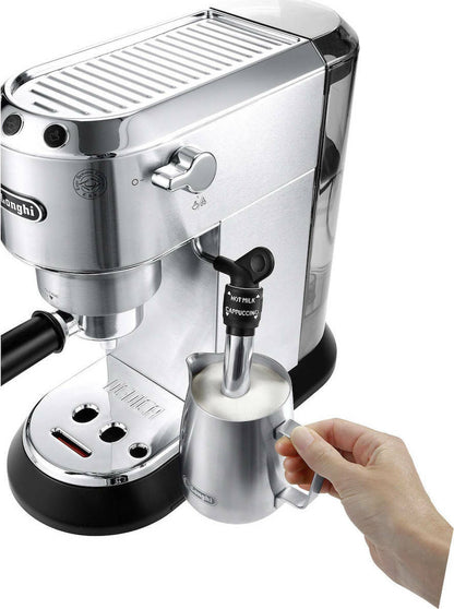 De'Longhi Dedica Pump Μηχανή Espresso 1300W Πίεσης 15bar Ασημί EC685.M 0132106138
