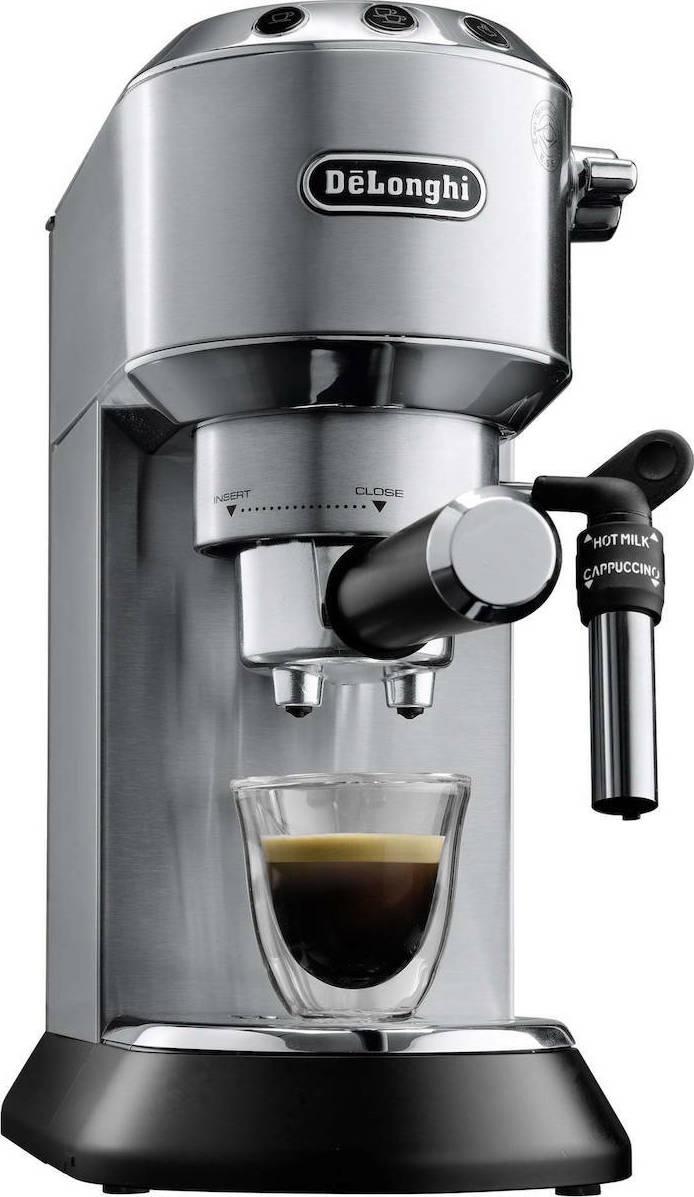 De'Longhi Dedica Pump Μηχανή Espresso 1300W Πίεσης 15bar Ασημί EC685.M 0132106138