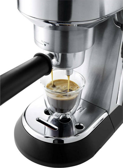 De'Longhi Dedica Pump Μηχανή Espresso 1300W Πίεσης 15bar Ασημί EC685.M 0132106138