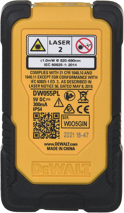 DEWALT LASER DISTANCE MEASURER 16M DW055PL-XJ