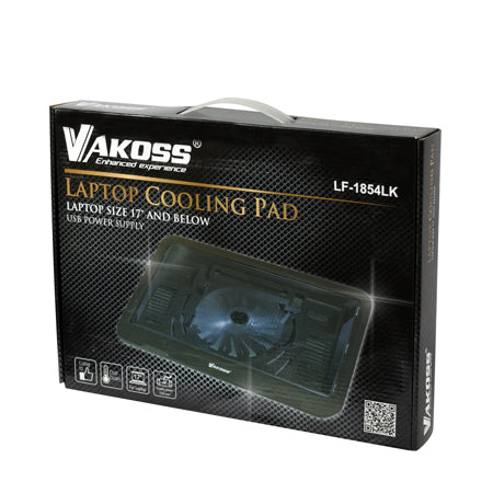 Vakoss Βάση Ψύξης για Laptop έως 17” με Ανεμιστήρα & Φωτισμό (LF-1854LK)