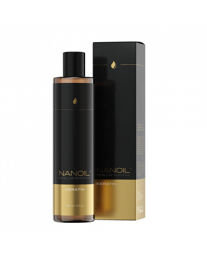 Nanoil Micellar Σαμπουάν με Κερατίνη 300ml – Αναδόμηση & Θρέψη για Εύθραυστα Μαλλιά