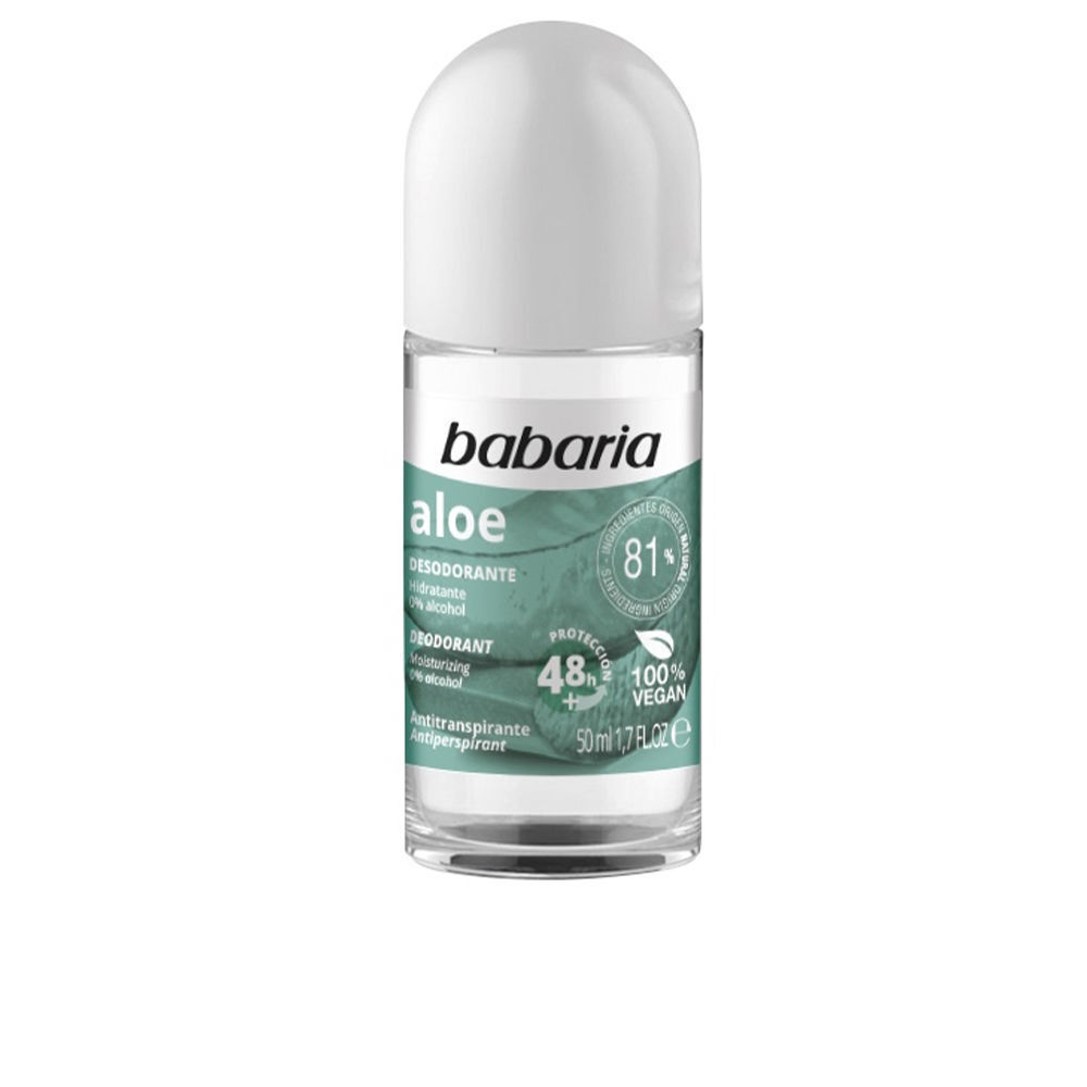 Babaria Aloe Vera Αντιιδρωτικό Roll‑On 50 ml – Ενυδατική & 48 ωρη Προστασία
