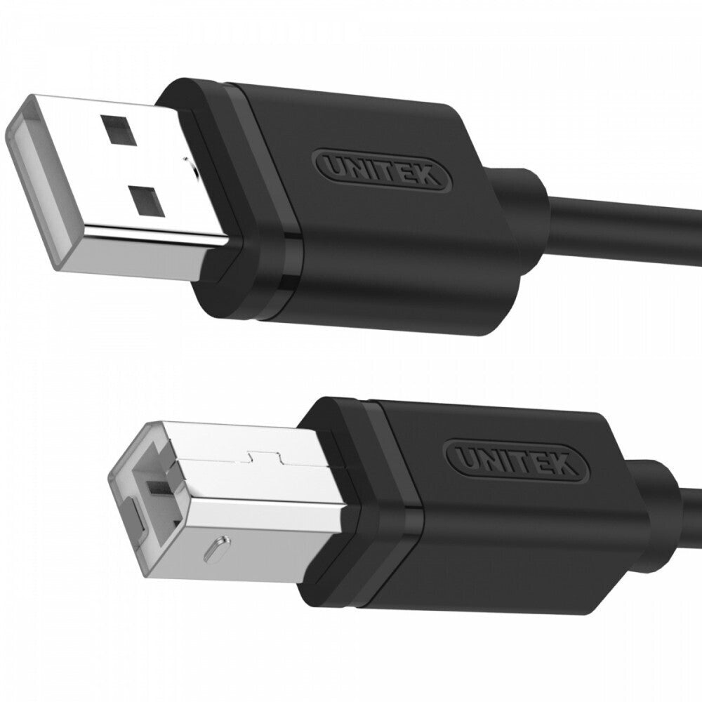 Unitek Καλώδιο USB 2.0 USB-A σε USB-B Αρσενικό 3m – Μαύρο (Y-C420GBK)