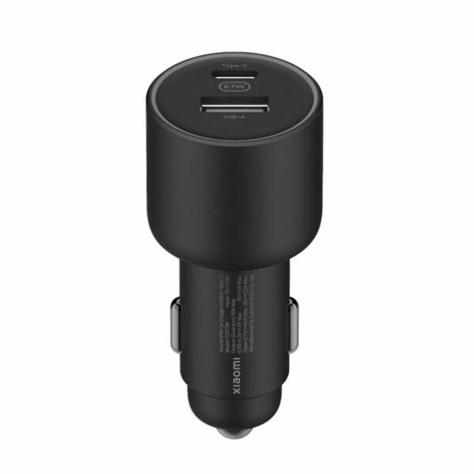 Xiaomi Φορτιστής Αυτοκινήτου 67W με Θύρες: 1xUSB 1xType-C Μαύρο Χρώμα