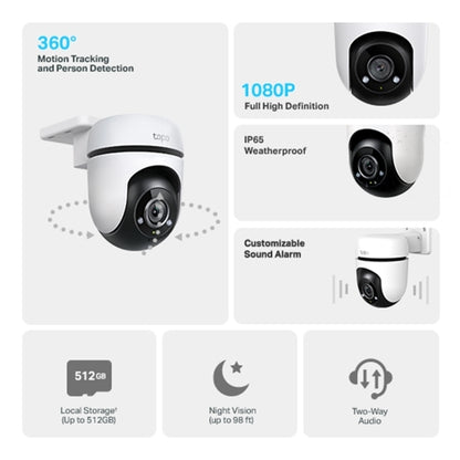 TP-LINK Tapo C500 v2 IP Κάμερα Παρακολούθησης Wi-Fi Full HD 1080p Αδιάβροχη με Αμφίδρομη Επικοινωνία