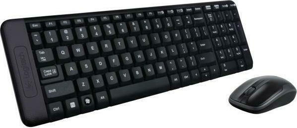 Logitech MK220 Ασύρματο Σετ Πληκτρολόγιο & Ποντίκι Αγγλικό US