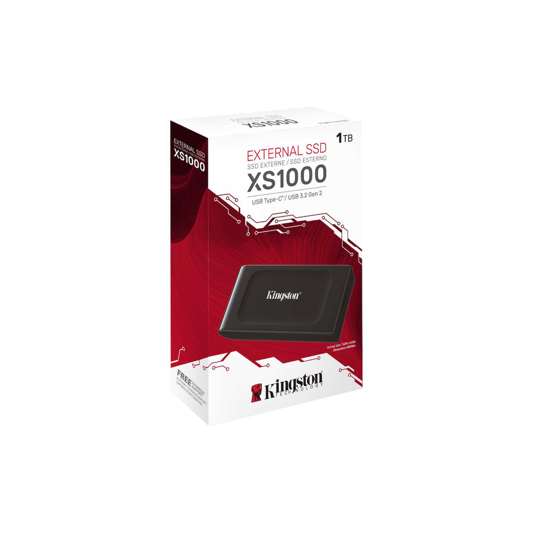 Kingston XS1000 USB-C Εξωτερικός SSD 1TB 1.8" Μαύρο