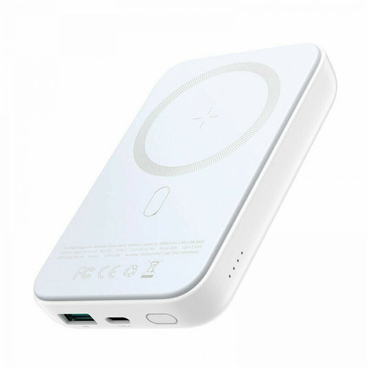 Joyroom JR-W020 MagSafe Power Bank 10000mAh 20W με Θύρα USB-A και Θύρα USB-C Power Delivery Λευκό