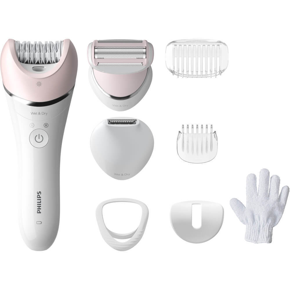 Philips Series 8000 Αποτριχωτική Μηχανή Epilator για Σώμα & Μπικίνι BRE721/00
