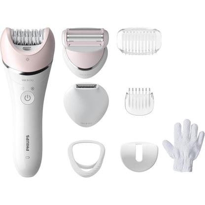 Philips Series 8000 Αποτριχωτική Μηχανή Epilator για Σώμα & Μπικίνι BRE721/00