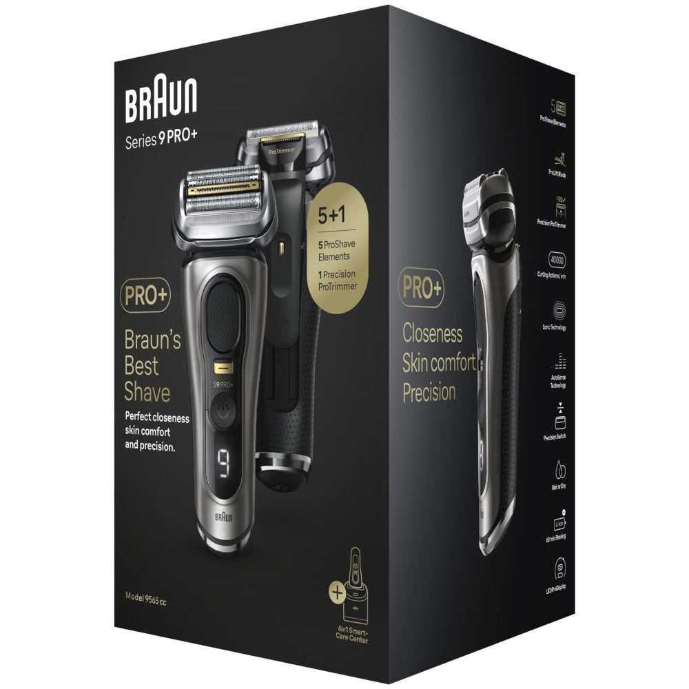 Braun Series 9 Pro+ 9565cc Wet & Dry Foil shaver Trimmer Metallic