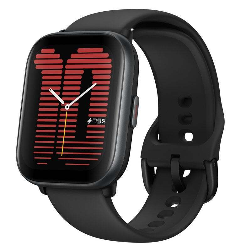 Amazfit Active Aluminium 42mm Αδιάβροχο Smartwatch με Παλμογράφο (Midnight Black)