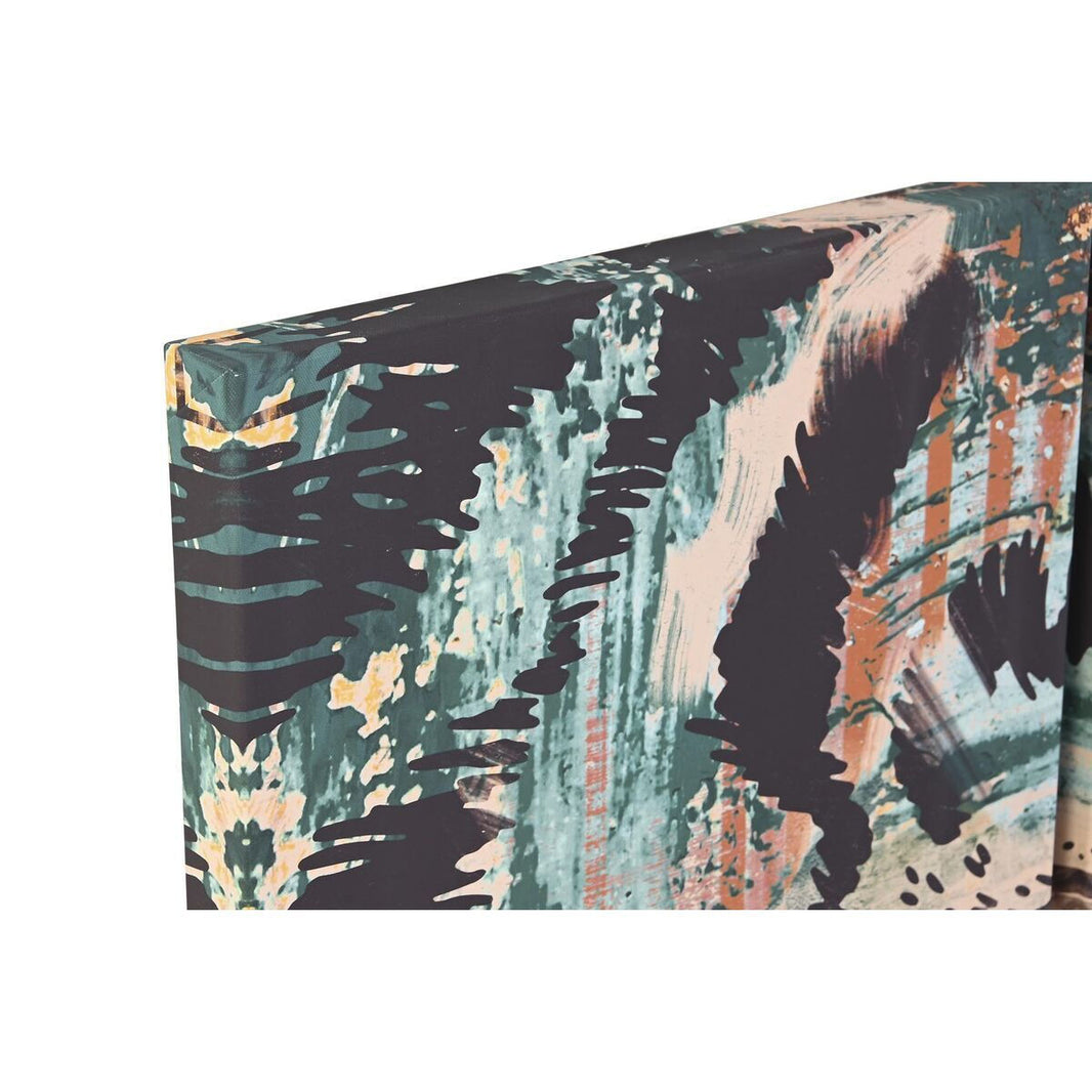DKD Home Decor Καμβάς 140×100 cm – Τριπλό Πίνακας “Colonial Jungle”