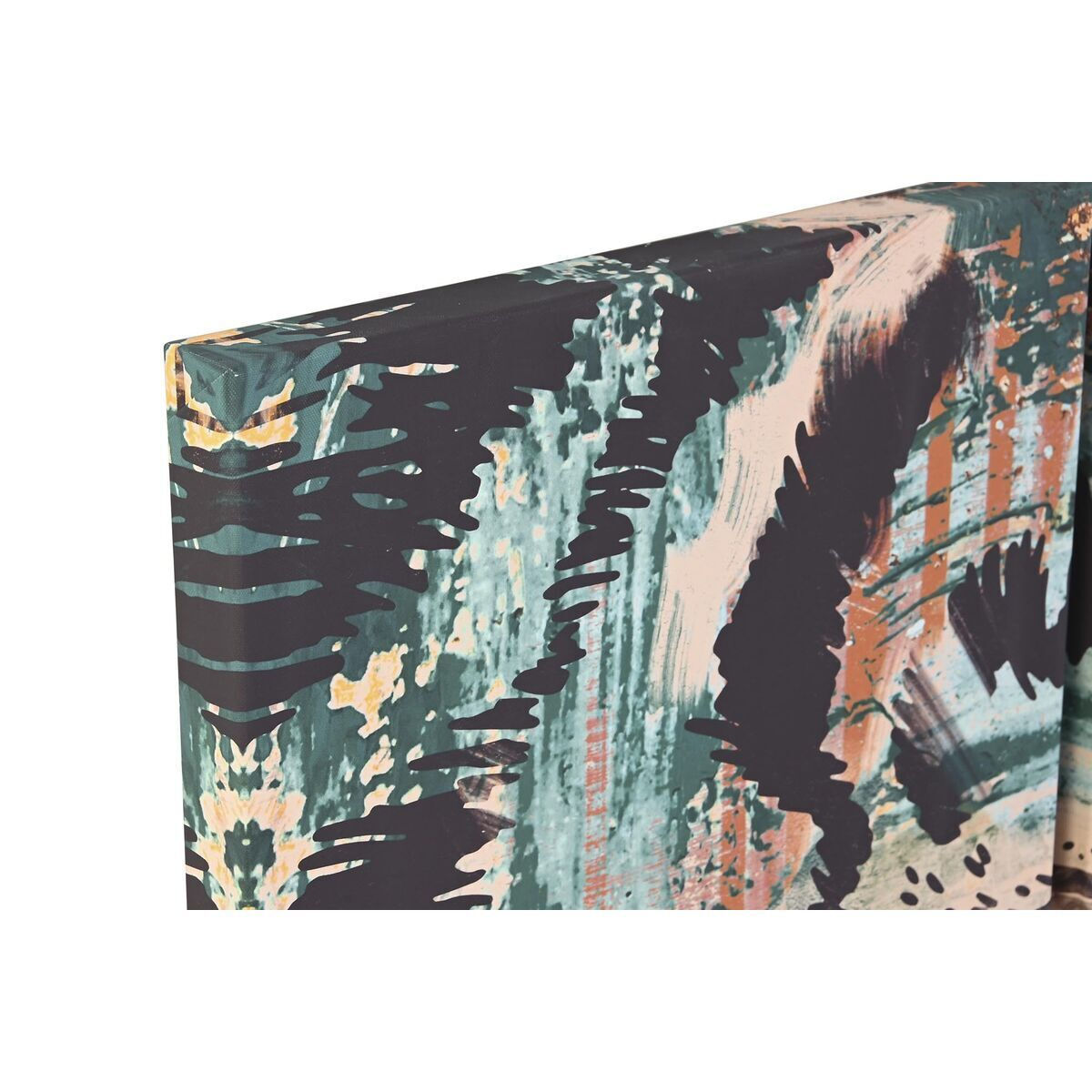 DKD Home Decor Καμβάς 140×100 cm – Τριπλό Πίνακας “Colonial Jungle”