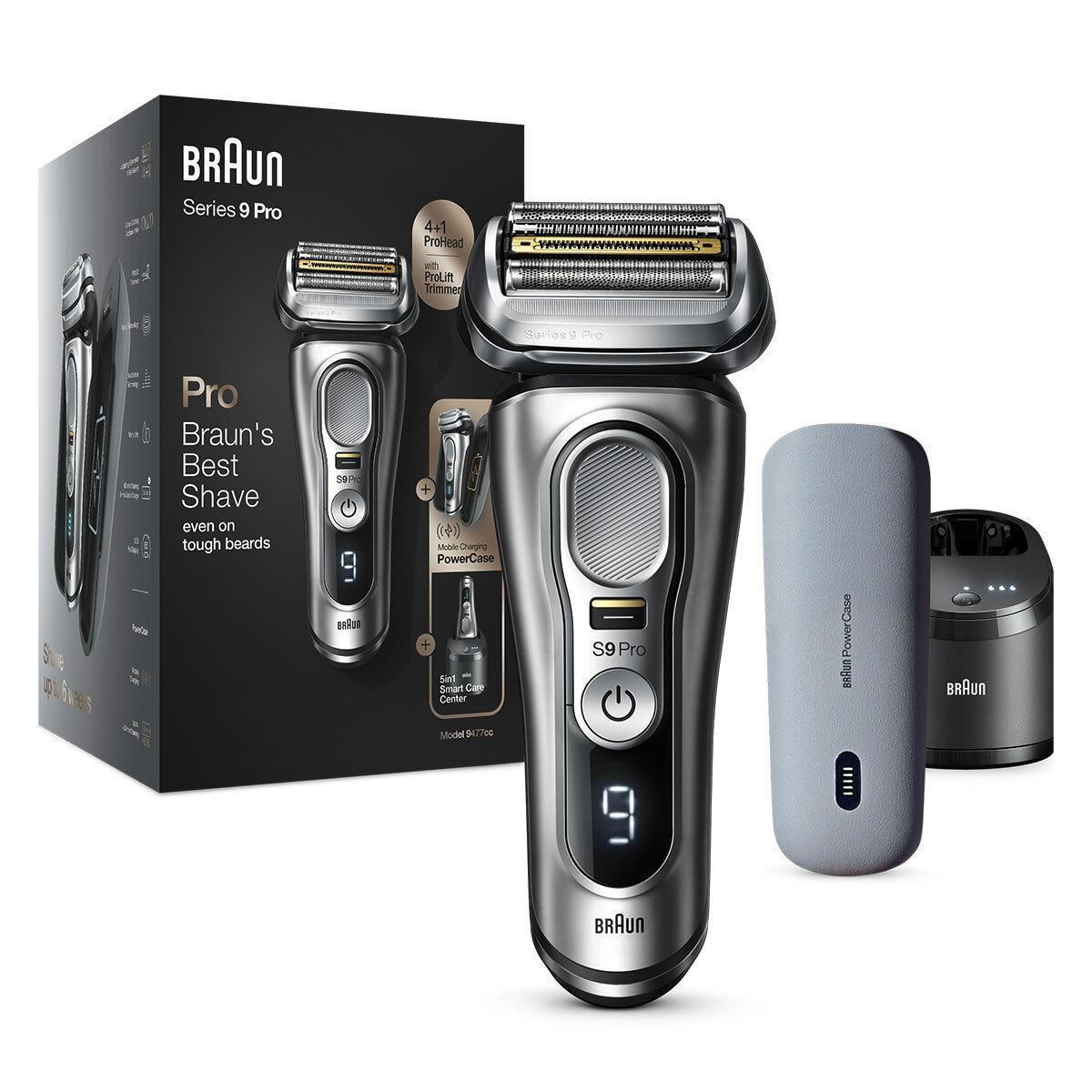 Braun Series 9 Pro+ 9575cc Wet & Dry Foil shaver Trimmer Metallic
