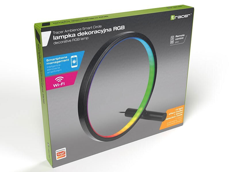 Tracer Ambience Smart Circle – Διακοσμητικό Φωτιστικό LED με Bluetooth Μαύρο