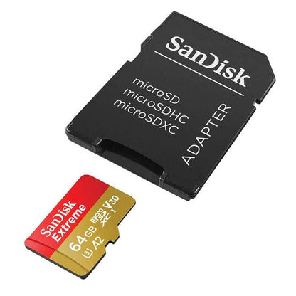 Sandisk Extreme microSDXC 128GB U3 V30 A2 UHS-I 190MB/s με αντάπτορα
