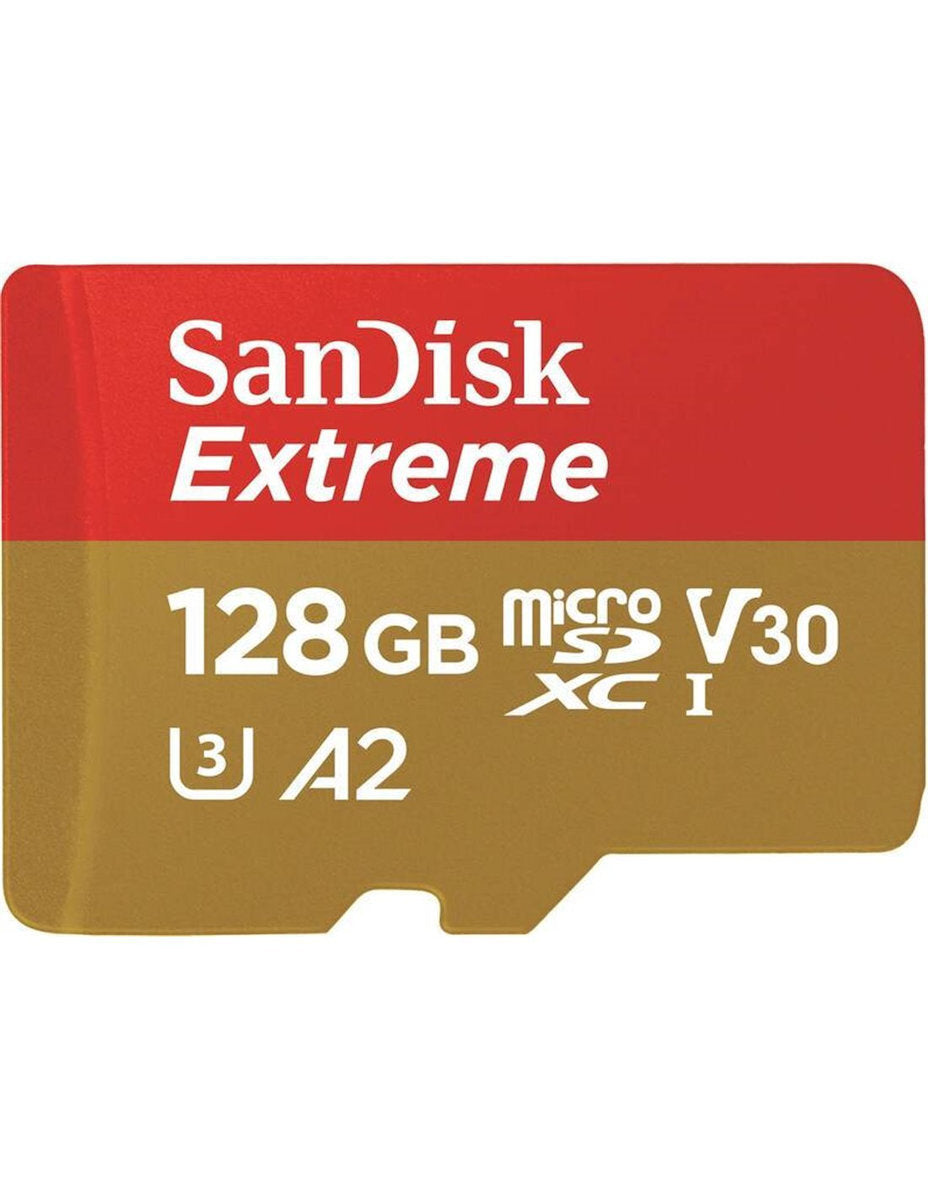 Sandisk Extreme microSDXC 128GB U3 V30 A2 UHS-I 190MB/s με αντάπτορα