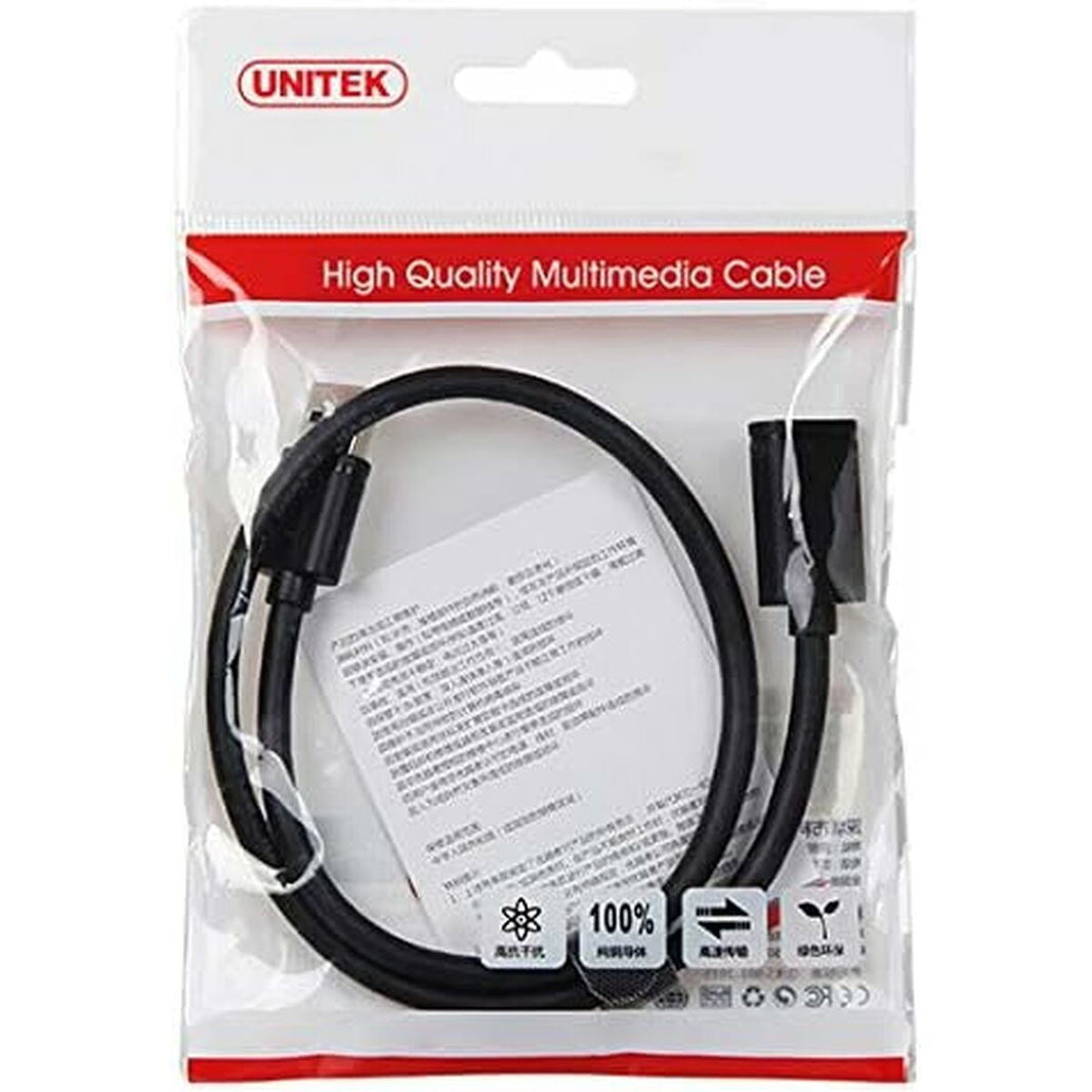 Unitek USB 3.1 Cable USB-A male - USB-A female Μαύρο 2m (Y-C459GBK)